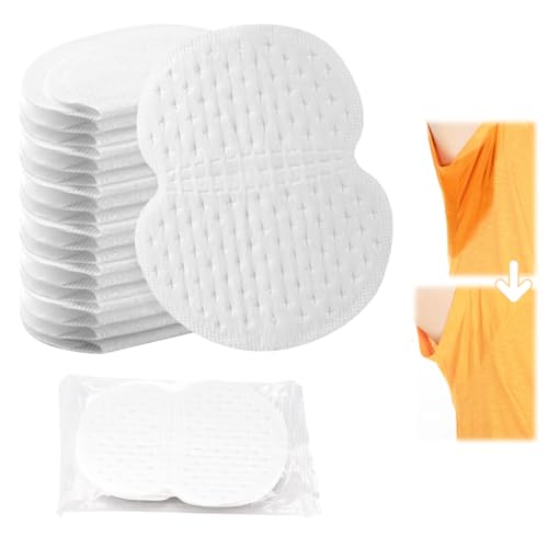 Achsel Schweißpads Achselpads Damen Herren 100 Stück Selbstklebend Achselpads Baumwolle Achsel Schweiß Pads Perfekte Passform Absorbing Unsichtbar Komfortabel Achselhöhle Schutz vor Schweißflecken von AetherAurora