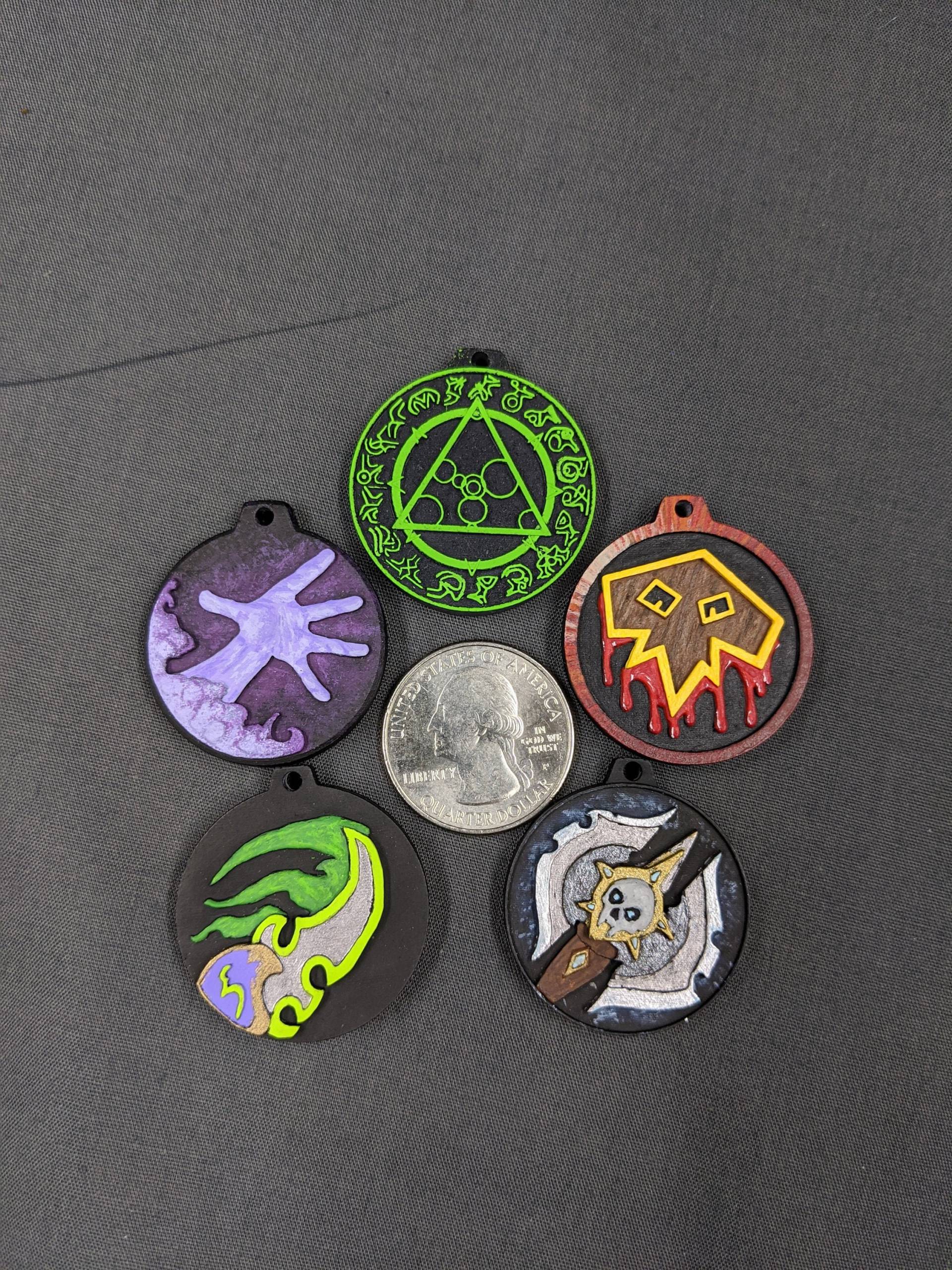 World Of Warcraft Inspirierte Class Icon Halsketten von AethericMenagerie