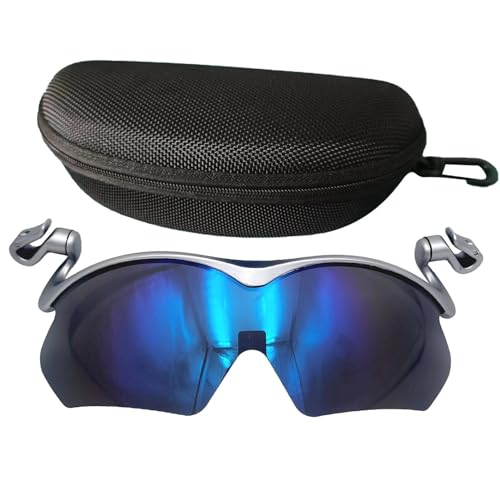Aeutwekm Clip-On-Sonnenbrille,Clip-On-Sonnenbrille polarisiert - Stilvolle UV-Scz-Sonnenbrille mit clip-Sonnenbrille | Bequeme Fahrrad-Sonnenbrille, polarisierte Herren-Sonnenbrille zum Wandern, von Aeutwekm