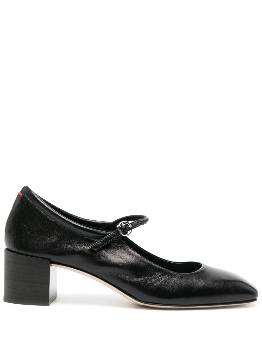 Aeyde Aline Pumps im Metallic-Look 45mm - Schwarz von Aeyde