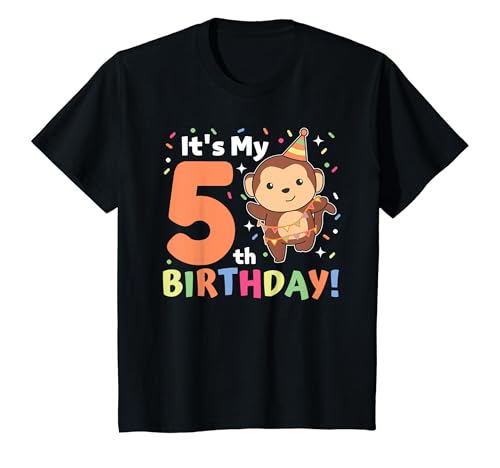 Kinder Affe zum 5. Geburtstag für Kinder fünf Jahre alt Affe T-Shirt Kinder Affe zum 5. Geburtstag für Kinder fünf Jahre alt Affe T-Shirt von Affe Geburtstags Geschenk süße Tiere