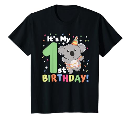 Koala zum 1. Geburtstag für Kinder ein Jahr alt Koala T-Shirt Koala zum 1. Geburtstag für Kinder ein Jahr alt Koala T-Shirt von Affe Geburtstags Geschenk süße Tiere