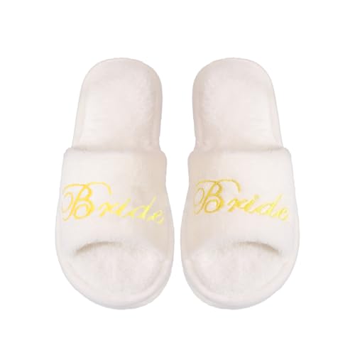 AffeGifts Brautslipper Weiche Braut zu sein Hausschuhe Weiße Hausschuhe rutschfeste bequeme Hochzeit Hausschuhe f mit 1cm Sohlen AffeGifts Brautslipper Weiche Braut zu sein Hausschuhe Weiße Hausschuhe rutschfeste bequeme Hochzeit Hausschuhe f mit 1cm Sohlen von AffeGifts