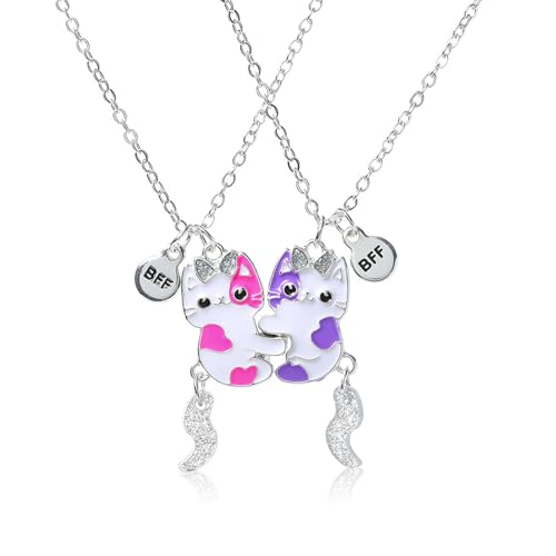 Bff Ketten für 2 Magnetisch, 2 Pcs Freundschaftsketten für 2 Mädchen Magnetic Beste Freunde Kette Freundschafts Ketten Best Friends Kette für Beste Freunde Mädchen Graduierung Geburtstag Geschenk von AffeGifts