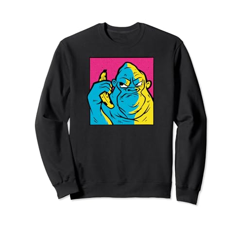 Witziger Gorilla mit Banane Grafik für Herren Damen Kinder Sweatshirt Witziger Gorilla mit Banane Grafik für Herren Damen Kinder Sweatshirt von Affen Bekleidung, Affengeschenke Geschenk Ideen