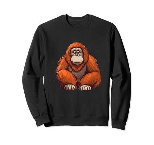 Niedlicher Orang-Utan Affe für Kinder für Kinder Sweatshirt Niedlicher Orang-Utan Affe für Kinder für Kinder Sweatshirt von Affen Orang-Utan Kinder Geschenk Orangutan