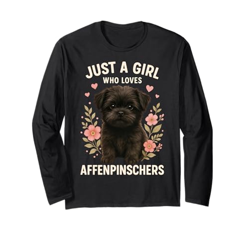 Nur EIN Mädchen, das Affenpinscher liebt Langarmshirt von Affenpinscher Dog