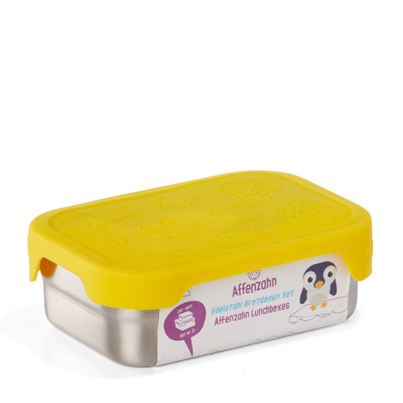 Affenzahn - Affenzahn Lunchbox stainless steel Tiger Gelb von Affenzahn