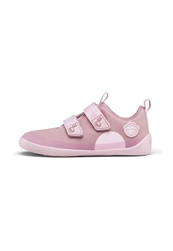 Affenzahn Barfußschuh Baumwolle Lucky Klettverschluss Vegan rutschfest Flexibel Reflektierend für den Sommer in Größe 21-32 Einhorn - Pink von Affenzahn