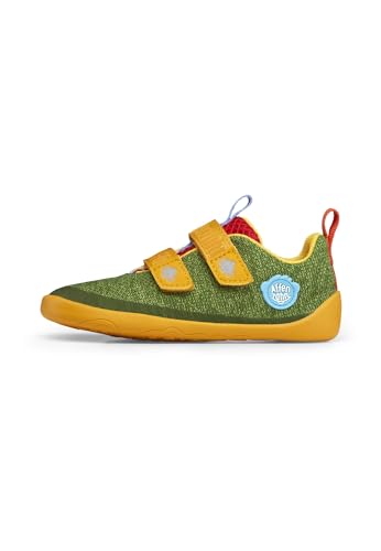 Affenzahn Barfußschuh Knit Happy mit Klettverschluss, Vegan, rutschfest, Flexibel, Reflektierend, besonders leicht in Größe 21-32 Tukan - Bunt von Affenzahn