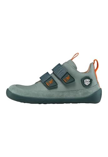 Affenzahn Barfußschuh Leder Buddy mit Klettverschluss, weich, rutschfest, für Jungen und Mädchen in Größe 21-32 von Affenzahn