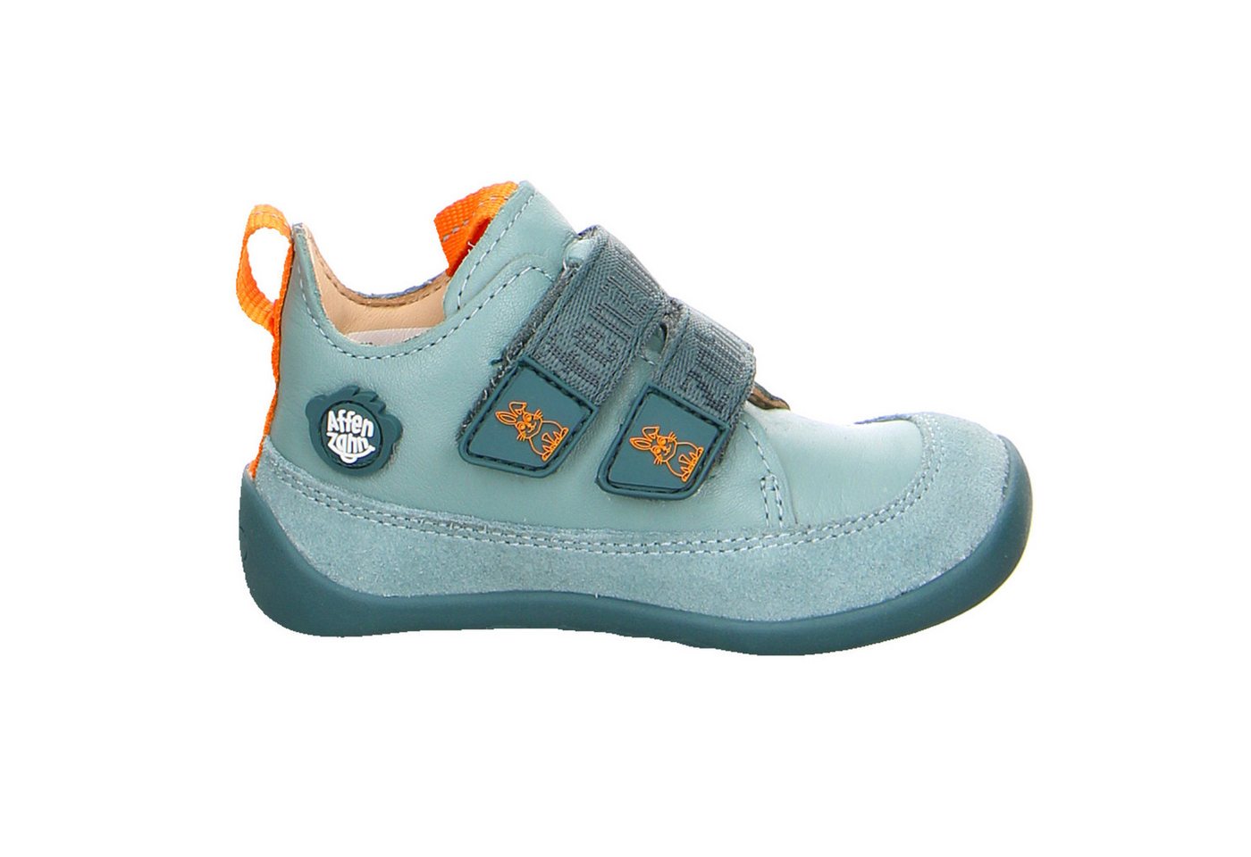 Affenzahn Fond Of Leder Buddy Hase Leder Klettschuhe Junge grün Klettschuh von Affenzahn