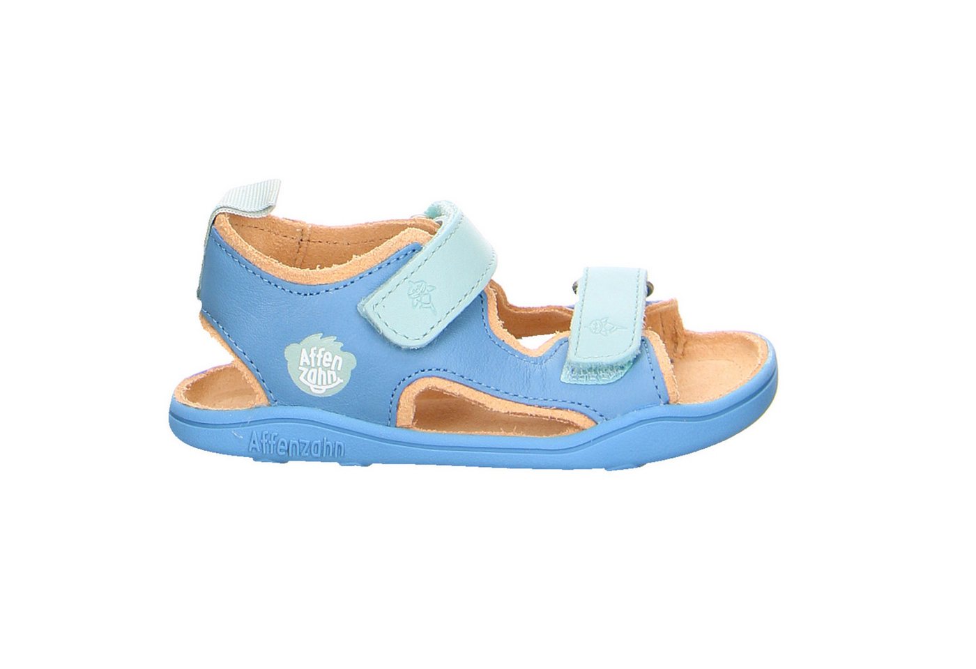 Affenzahn Fond Of Sandale Leder Airy Hai Leder Sandalen Jungen blau Sandale von Affenzahn