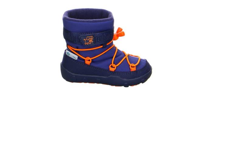 Affenzahn Fond Of Schneestiefel Vegan Snowy Synthetik Barfuss blau Barfußschuh von Affenzahn