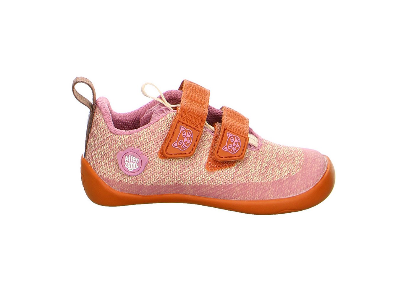 Affenzahn Fond Of Sneaker Knit Happy Synthetik Klettschuhe Mädchen rot Klettschuh von Affenzahn