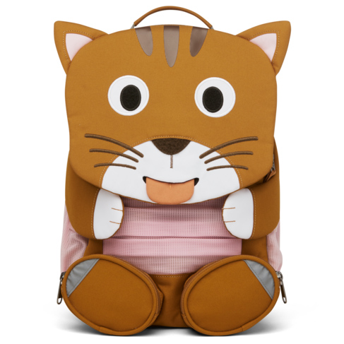 Affenzahn - Großer Freund Katze - Kinderrucksack Gr 8 l braun von Affenzahn