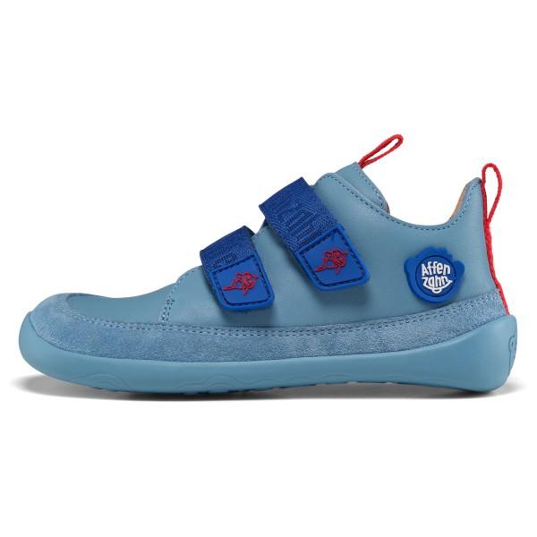 Affenzahn - Kid's Barfußschuh Leder Buddy - Freizeitschuhe Gr 22 shark /blau von Affenzahn
