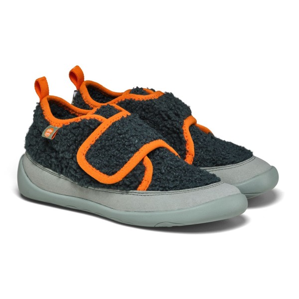 Affenzahn - Kid's Hausschuh Vegan Fleecy - Hüttenschuhe Gr 24 grau von Affenzahn