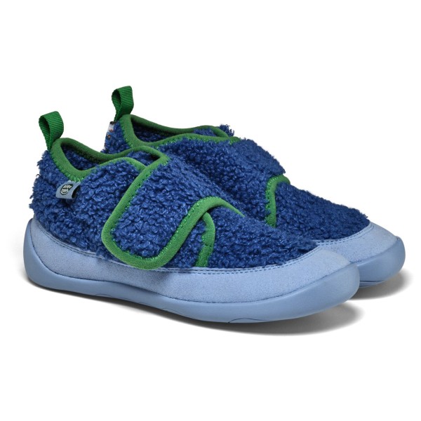 Affenzahn - Kid's Hausschuh Vegan Fleecy - Hüttenschuhe Gr 29 blau von Affenzahn