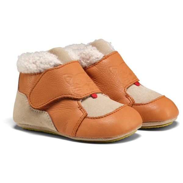 Affenzahn - Kid's Krabbelschuh Leder Growy - Barfußschuhe Gr 18/19 orange von Affenzahn