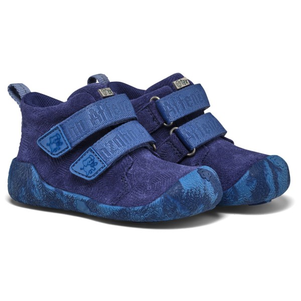 Affenzahn - Kid's Lauflerner Übergangsschuh Leder Talky - Barfußschuhe Gr 24 elephant /blau von Affenzahn