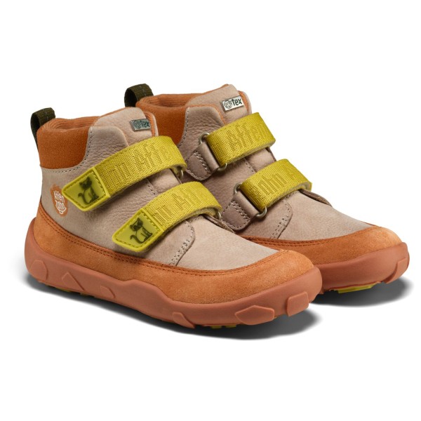 Affenzahn - Kid's Übergangsschuh Leder Friendy - Barfußschuhe Gr 27 cat / beige von Affenzahn