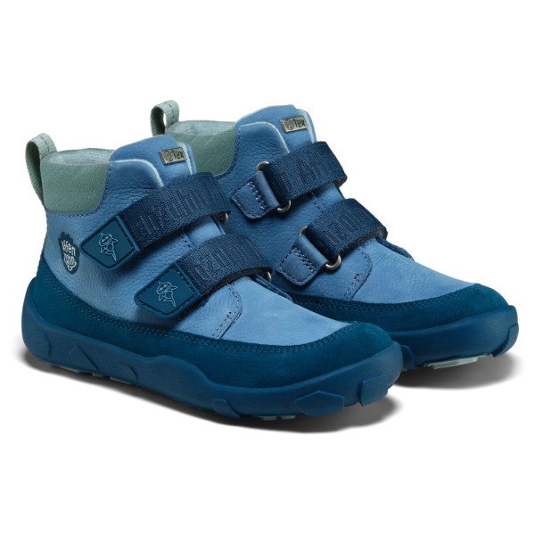 Affenzahn - Kid's Übergangsschuh Leder Friendy - Barfußschuhe Gr 31 shark /blau von Affenzahn