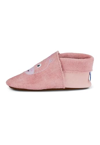 Affenzahn Krabbelschuh, Babyschuh aus Leder für Mädchen und Jungen - Einhorn, Rosa,Large von Affenzahn