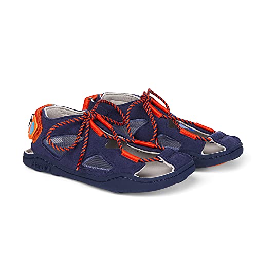 Affenzahn Sandale Vegan Free schnürbar mit Klettverschluss und Zehenkappe Größe 21-32 von Affenzahn