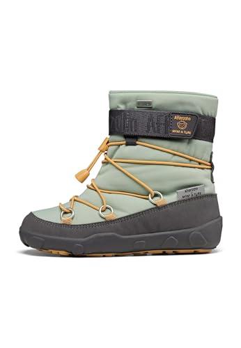 Affenzahn Schneestiefel Vegan Snowy wasserdicht, warm gefüttert, vegan, zum Reinschlüpfen, Größe 21-32 MINI A TURE Grün - Grün von Affenzahn