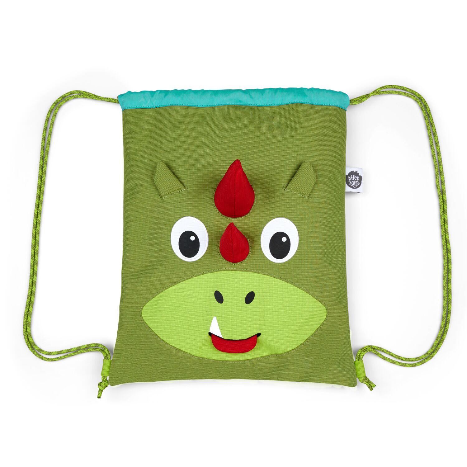 Affenzahn - Sportbeutel Drache grün/grün von Affenzahn