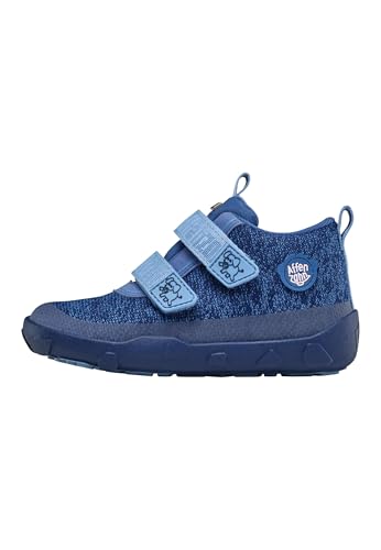 Affenzahn Übergangsschuh Knit Happy wasserdicht atmungsaktiv vegan mit Kaltfutter, Klettverschlüssen und Rutschfester Sohle Größe 21-32 von Affenzahn