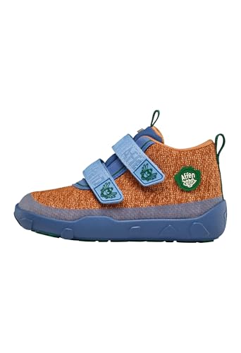 Affenzahn Übergangsschuh Knit Happy wasserdicht atmungsaktiv vegan mit Kaltfutter, Klettverschlüssen und Rutschfester Sohle Größe 21-32 von Affenzahn
