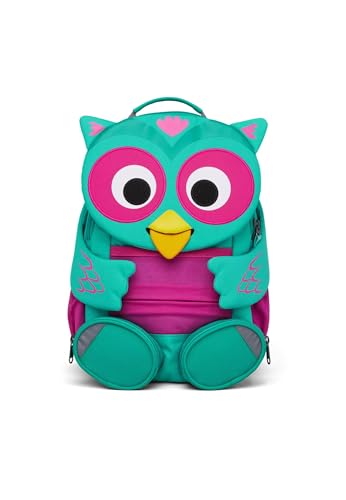 Affenzahn Unisex Kinder AFZ-FAL-002-006 Kinderrucksack, Eule-Türkis von Affenzahn