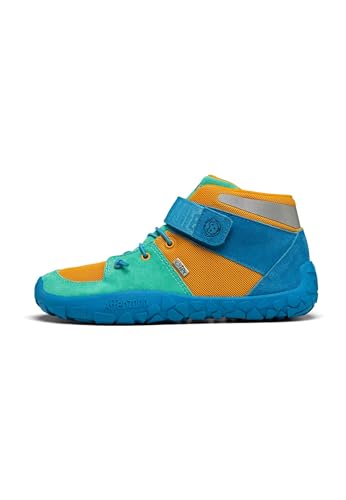 Affenzahn Wintersneaker Leder Dreamer wasserdicht mit elastischem Gummiband und Klettverschluss Lagunenblau - Blau 35 von Affenzahn