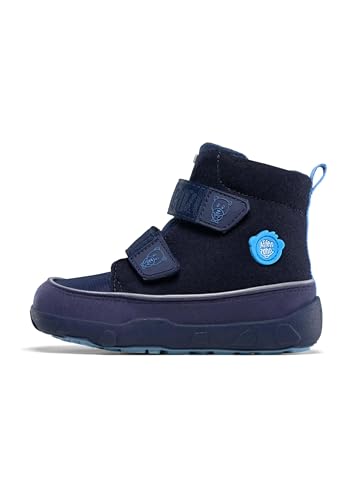 Affenzahn Minimal Midboot Comfy Walk Wolle, 32/32 Kinder, Bär blau von Affenzahn