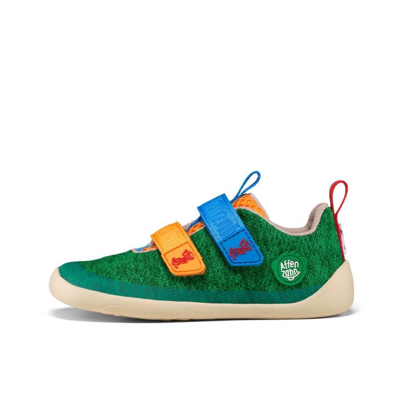 Halbschuh Knit Happy Affenzahn Grün, Bunt - Gr. - 31 von Affenzahn