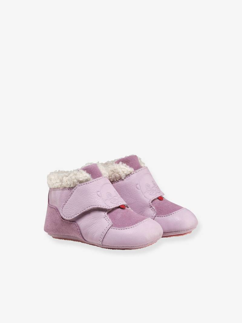 Krabbelschuh aus Leder Baby GROWY Affenzahn lila von Affenzahn