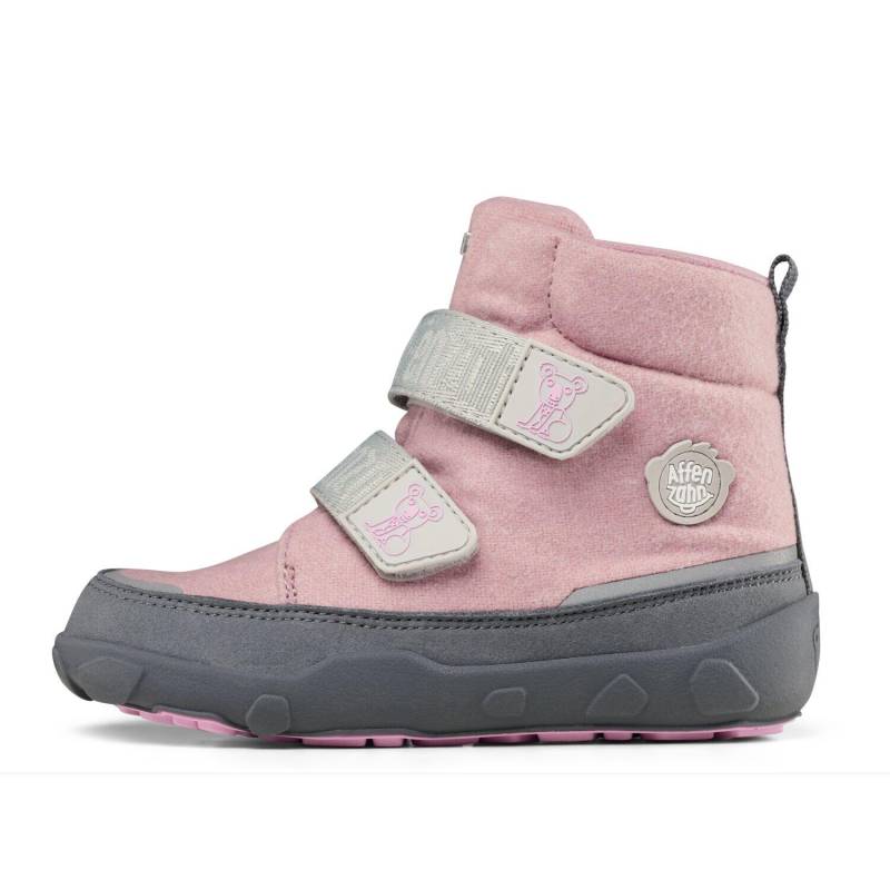 Winterstiefel Wolle Comfy Koal Pink, Grau - Gr. - 29 von Affenzahn