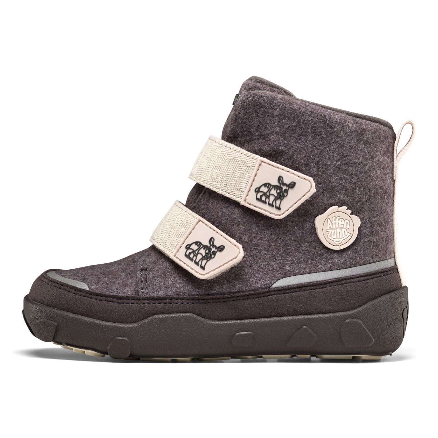 Winterstiefel Wolle Comfy Nash Grau - Gr. - 27 von Affenzahn