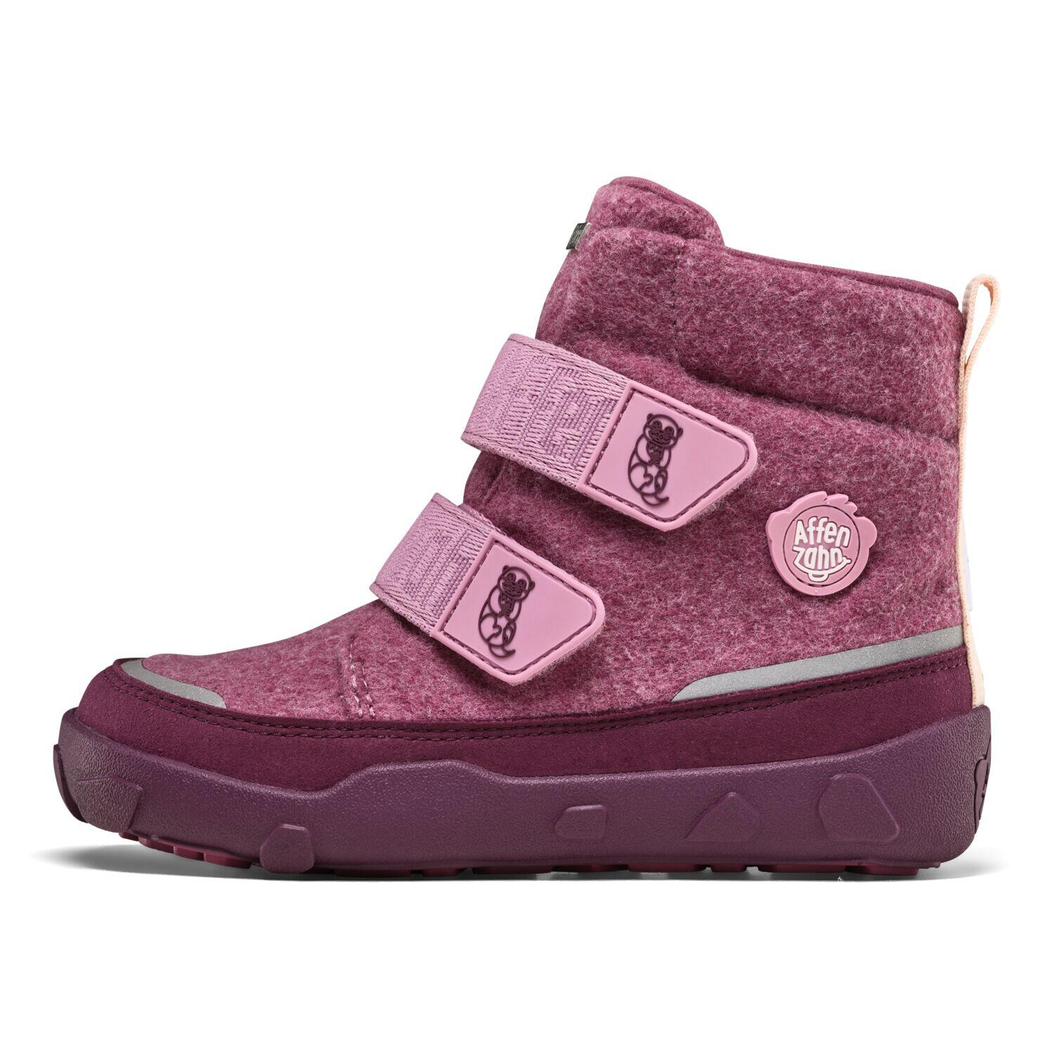 Winterstiefel Wolle Comfy Otte Pink, Lila - Gr. - 29 von Affenzahn