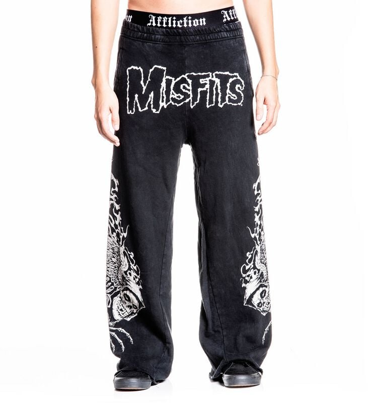 Affliction Misfits Wings Stoffhose schwarz in L von Affliction