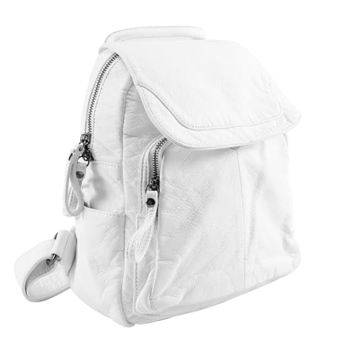 Afforstyle LäSsige Schul Tasche für Damen Aus Weichem Leder Rucksack Aus Gewaschenem Leder MäDchen Reisen Kleine Schul Tasche Afforstyle LäSsige Schul Tasche für Damen Aus Weichem Leder Rucksack Aus Gewaschenem Leder MäDchen Reisen Kleine Schul Tasche von Afforstyle