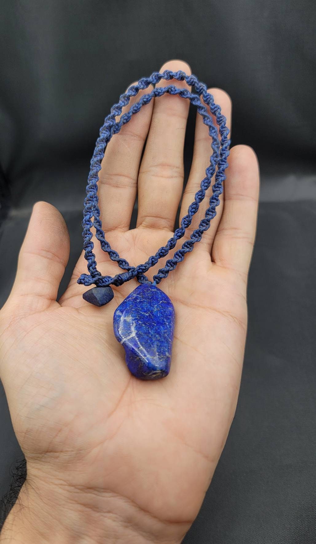 Natürlicher Lapis Lazuli Stein Sehr Guter Qualität Anhänger Mit Wachs Wair Seil Natürlicher Lapis Lazuli Stein Sehr Guter Qualität Anhänger Mit Wachs Wair Seil von AfghanJewelryShop