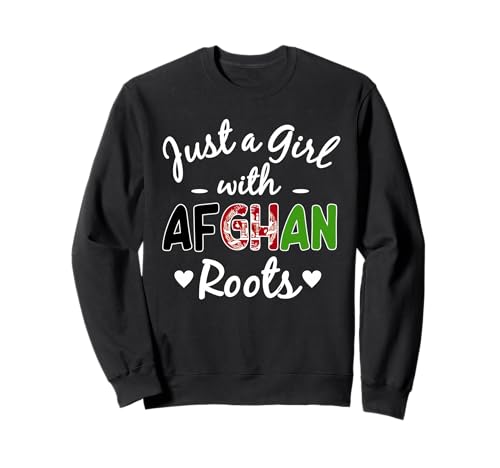 Nur EIN Mädchen mit afghanischen Wurzeln Afghanische Frauen Mädchen Sweatshirt von Afghanistan Flag Designs Proud Afghan Roots