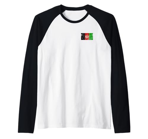 Afghanistan-Flagge, Grafik für Männer, Frauen, Kinder Raglan Afghanistan-Flagge, Grafik für Männer, Frauen, Kinder Raglan von Afghanistan Flag Graphic Store