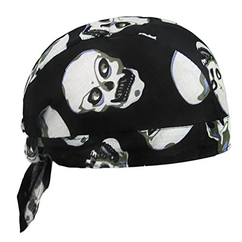 AfinderDE Unisex Modische Skelette Bandana Kopftücher Halstuch Schlauchtuch Biketuch UV Schutz Kopfband für Biking Fahrrad Motorrad Radsport von AfinderDE