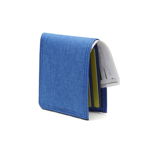 AfitLulu Bifold Wallets, Canvas Slim Wallets for Men, Ultra Thin and Lightweight Card Holder Wallet with Multi Slot and ID Window for Cards, Checkbooks, Blau, Mdoern AfitLulu Bifold Wallets, Canvas Slim Wallets for Men, Ultra Thin and Lightweight Card Holder Wallet with Multi Slot and ID Window for Cards, Checkbooks, Blau, Mdoern von AfitLulu