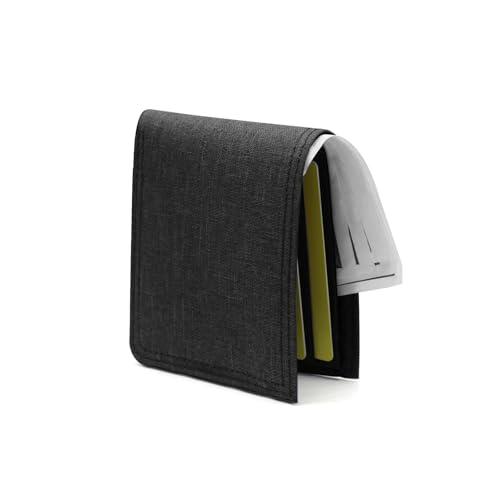 AfitLulu Bifold Wallets, Canvas Slim Wallets for Men, Ultra Thin and Lightweight Card Holder Wallet with Multi Slot and ID Window for Cards, Checkbooks, Schwarz, Mdoern AfitLulu Bifold Wallets, Canvas Slim Wallets for Men, Ultra Thin and Lightweight Card Holder Wallet with Multi Slot and ID Window for Cards, Checkbooks, Schwarz, Mdoern von AfitLulu