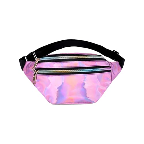 AfitLulu Holografische Bauchtasche, modische Hüfttasche mit 3 Reißverschlusstaschen, Hüfttasche, Brusttasche, wasserabweisend, Bauchtasche für Damen und Herren, mit verstellbarem Bund für AfitLulu Holografische Bauchtasche, modische Hüfttasche mit 3 Reißverschlusstaschen, Hüfttasche, Brusttasche, wasserabweisend, Bauchtasche für Damen und Herren, mit verstellbarem Bund für von AfitLulu